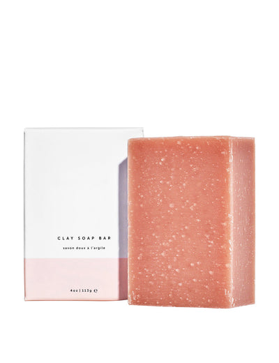 Natural Pink Clay Cleansing Soap Bar Protecting Skin Corneum